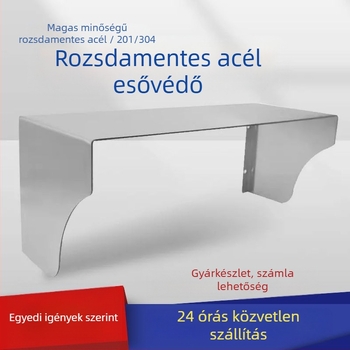 Rozsdamentes acél kültéri védőburkolat 86‑típusú aljzathoz és hozzáférés-vezérléshez, EV töltőoszlop, vízálló, napvédő, ütközésálló