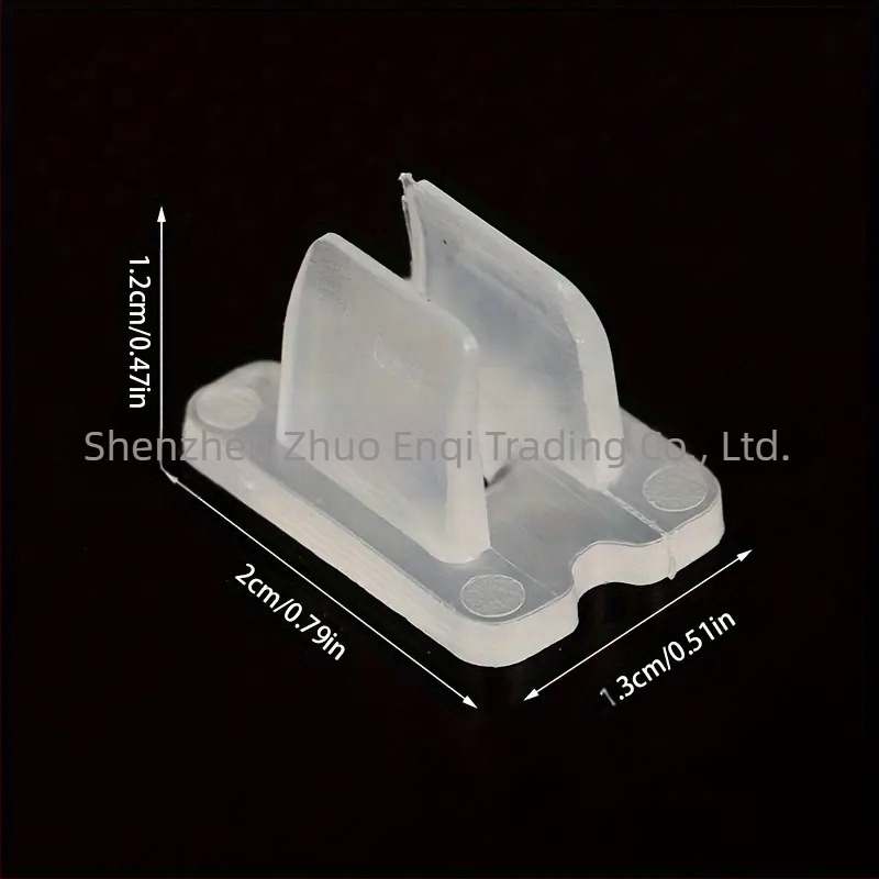 LED-szalag rögzítő klip (PC/PP, fröccsöntés, 2 g)