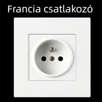 AOBA 16A francia stílusú falikonnektor, 86-os panel, európai szabvány