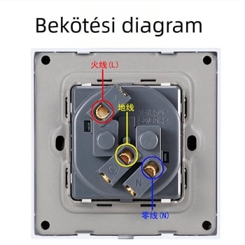 AOBA 16A francia stílusú falikonnektor, 86-os panel, európai szabvány