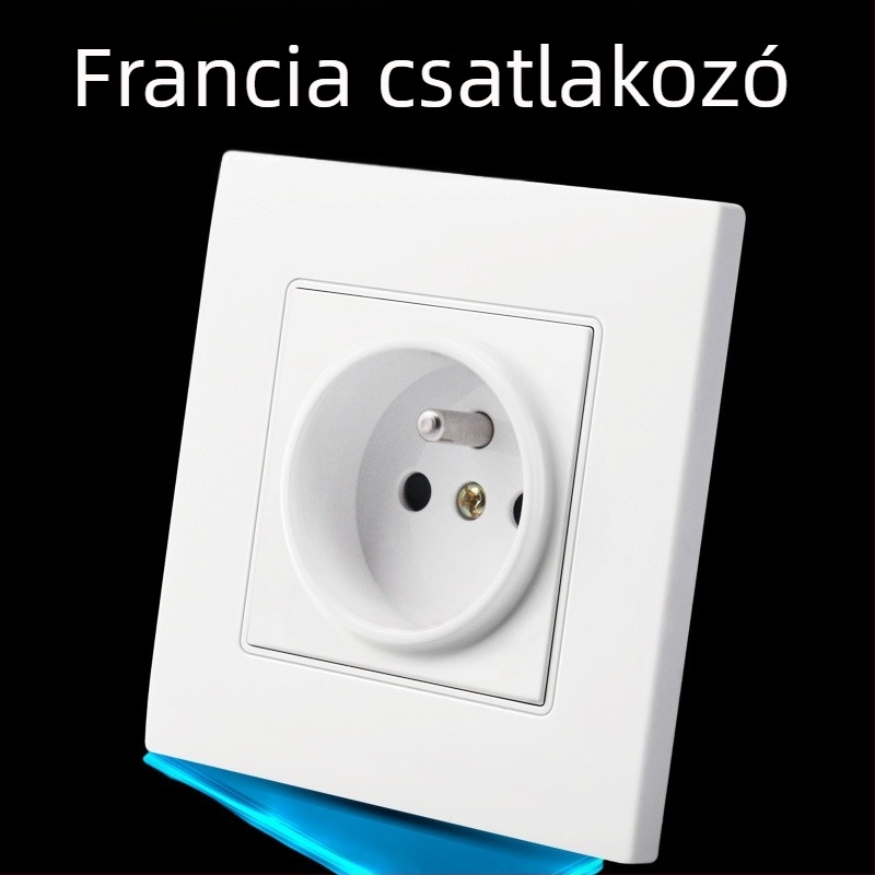 AOBA 16A francia stílusú falikonnektor, 86-os panel, európai szabvány