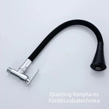 Fali konyhai csaptele hideg vízhez, test cink ötvözet, kerámiás szelepház, világos luxus stílus