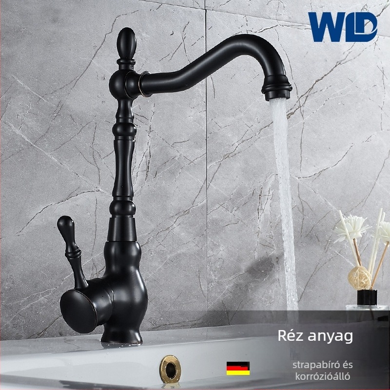 Konyhai mosogatócsaptele keverő funkcióval, réz test, kerámia szelepmag, 1/2" bemenet/kimenet, modell 6006