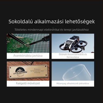 Hordozható forrasztóállomás 65W, állandó hőmérséklet, QC/Pd táplálás, alumíniumötvözet, 24V, forrasztáshoz és javításhoz