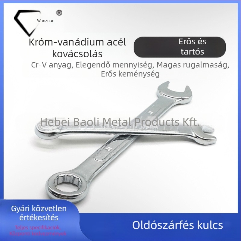 Kétoldalas csőkulcs készlet, kettős végű, Cr-V acél, polírozott felület — Marlboro