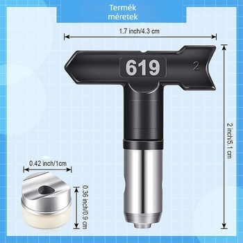 Permetező fúvóka, 286-os sorozat, permetezésre; alternatív név: pisztolyfej