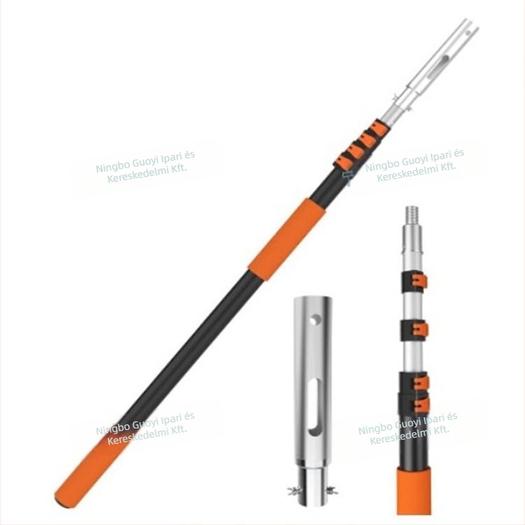 Állítható medence tisztító teleszkópos rúd alumínium ötvözet adapterrel (2 db)