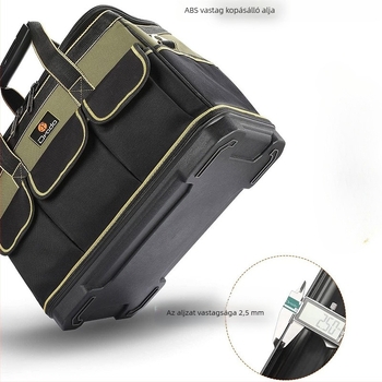 Oxford anyagú szerszámos készlet, 20 literes kapacitás, 70 kg teherbírás, megerősített váz, 1,28 kg súly