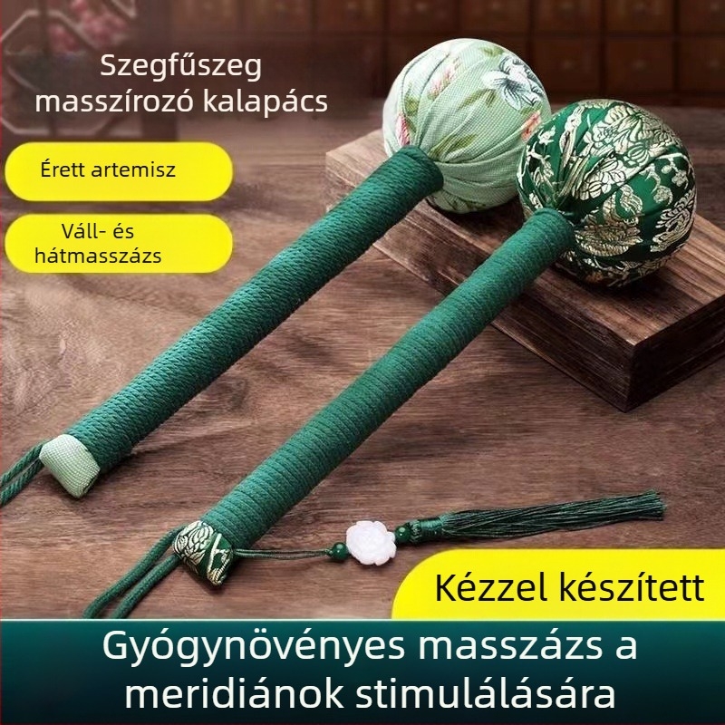 Kézi masszázs kalapács Artemiszával, kerek fej, teljes testre meridián terápia; DIY készlet, 2024-ben bemutatva