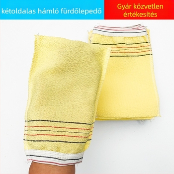Egyszer használatos hátmosó kesztyű, kétoldalas, durva textúrájú, viszkóz keverék