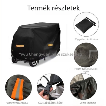 Elektromos roller fedő — Oxford anyag, modern minimál stílus, porvédő fedél, testreszabható