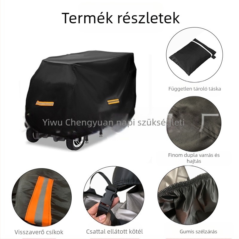 Elektromos roller fedő — Oxford anyag, modern minimál stílus, porvédő fedél, testreszabható