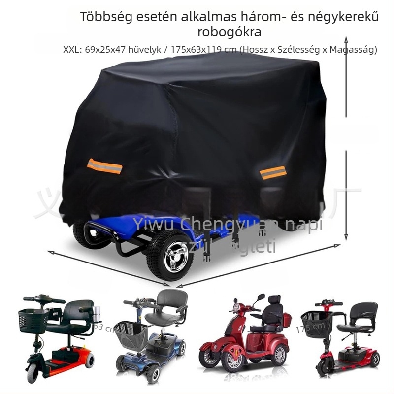 Elektromos roller fedő — Oxford anyag, modern minimál stílus, porvédő fedél, testreszabható