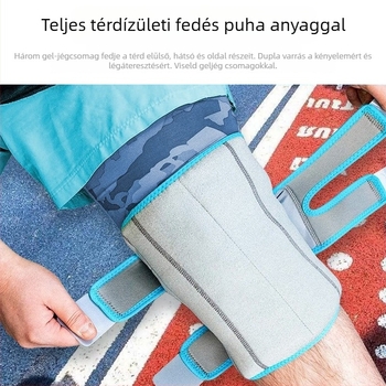 Gél térdvédő meleg/hideg kompresszióhoz, anyag: nejlon/neoprén, tömege 690 g