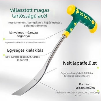 Mangánacél ásó kültéri ásáshoz és gyomirtáshoz – háztartási kertészkedéshez, Warm Lion márka