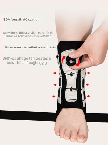 Felnőtteknek szóló bokaízületi rögzítő ortézis — Anyag: szivacskompozit bevonat textília, Lycra Super Fiber; Védett rész: boka; Kategória: bokaortézis