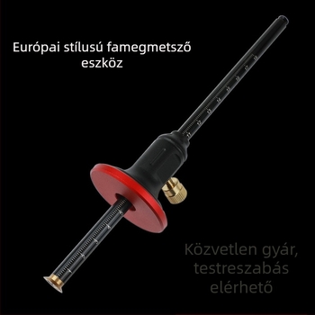 Faipari párhuzamos jelölő mérőeszköz finomhangolással, tiszta réz pengével — kettős funkciójú jelölő és mélységmérő eszköz