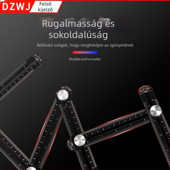 Ötvözött acél kontúrgauge zárható – összecsukható mérővonalzó csempékhez és profilozó eszköz asztalosmunkához