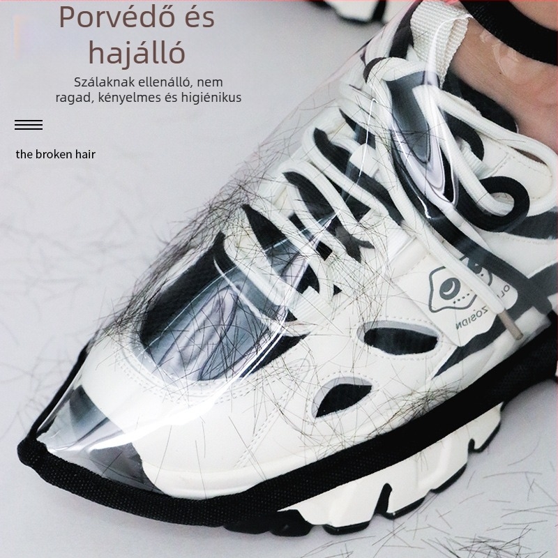 PVC cipővédő fodrászszalonhoz, modell 35-45 kód, vízálló, cipőkhöz, dobozban 500 db