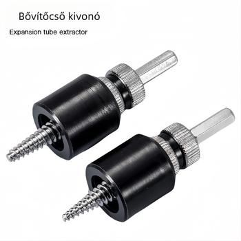 Hexagonális tengelyű expanziós csavar kinyerő – 82 mm hosszú, 40Cr-V acél, Xin mu tian márka, tömege 70 g