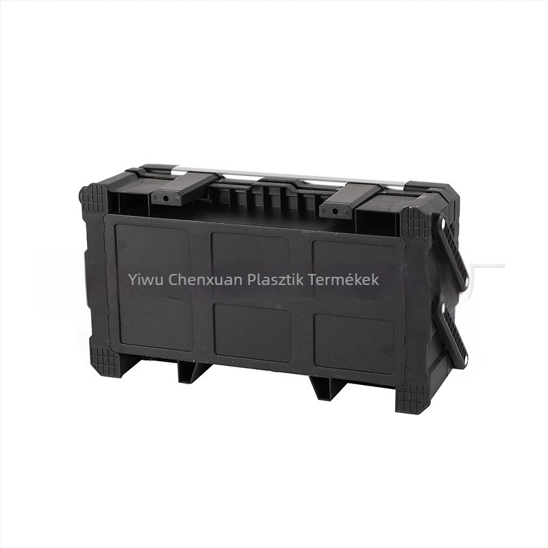 Műanyag szerszámkészlet doboz alumínium ötvözet fogantyúval – kettős rétegű vastagított változat, 2170-es sorozat, teherbírás 5 kg