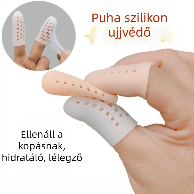 Silikon ujjtokvédő sérült hüvelykujjakhoz – csúszásmentes, légáteresztő, kopásálló munka közben