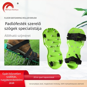 Padlófestéshez készült tüskés cipő – csúszásmentes lábbeli önszintező padlóhoz és habzáscsökkentő támogatás