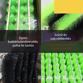 Jingke 02 Szennyvíztisztításra és tisztításra szolgáló ecset; anyagok: nylon, acélhuzal, rézhuzal; licencelt magáncímke: Igen