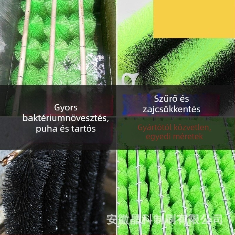 Jingke 02 Szennyvíztisztításra és tisztításra szolgáló ecset; anyagok: nylon, acélhuzal, rézhuzal; licencelt magáncímke: Igen
