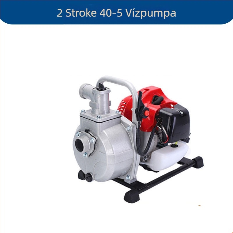 Benzinüzemű öntözőpumpa, hordozható, nagy áramlás, magas emelés, magas nyomás
