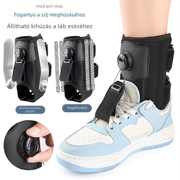 Bokát támogató ortézis forgó gombbal és állítható húzószalaggal, mindennapi és éjszakai viselethez, járást támogató