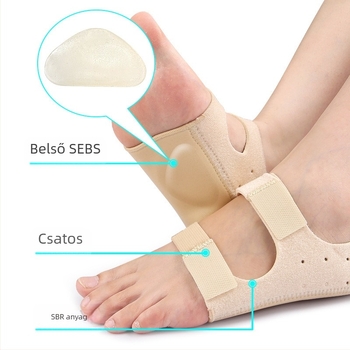 Íves talpvédő sarokkal Velcro-ral — SBR félbetét, uniszex, alkalmas sportcipőkhöz, bakancsokhoz, mindennapi lábbelikhez
