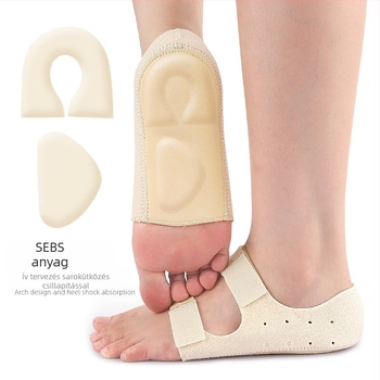 Íves talpvédő sarokkal Velcro-ral — SBR félbetét, uniszex, alkalmas sportcipőkhöz, bakancsokhoz, mindennapi lábbelikhez
