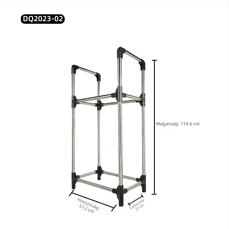 Baoyouni padlón álló, többrétegű tárolóállvány rozsdamentes acélból háztartási készülékekhez