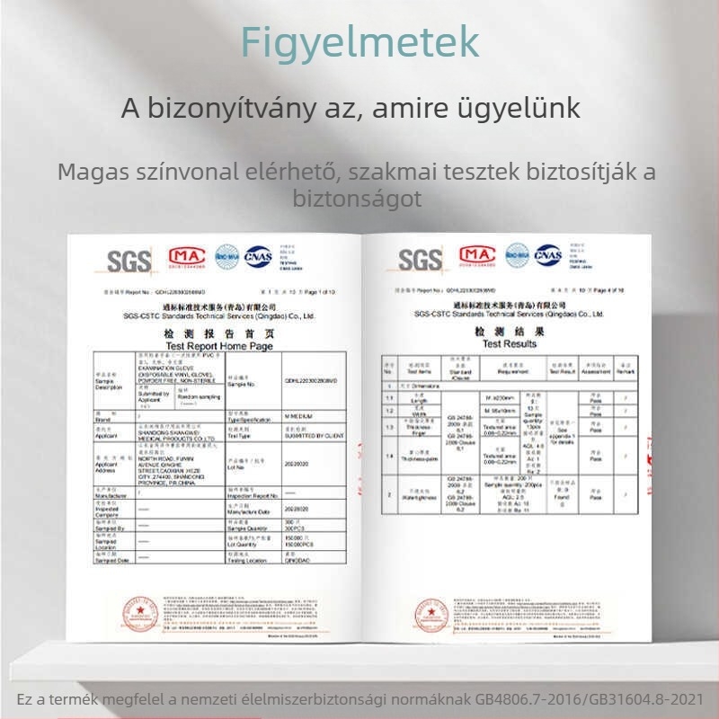 Egyszer használatos PE kesztyűk élelmiszer-minőség, vastagodott, csúszásmentes, 1000 darab