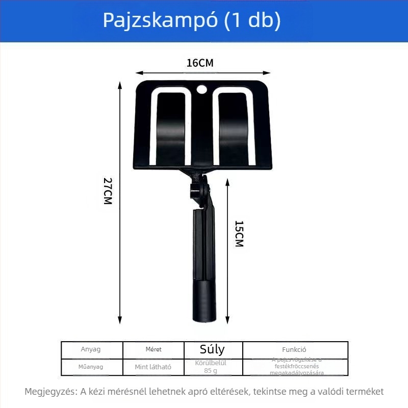 Univerzális válaszfal-szorító eszköz lemezhez, festékfújáshoz fedés, cseppmentes kivitel