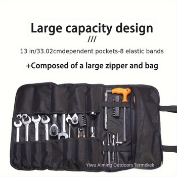 Ai Ming Hordozható szerszámtáska — roll-up készlet kültéri, elektromos és hardver eszközökhöz