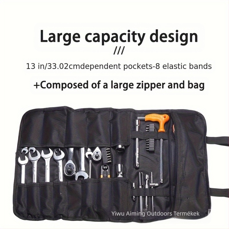 Ai Ming Hordozható szerszámtáska — roll-up készlet kültéri, elektromos és hardver eszközökhöz