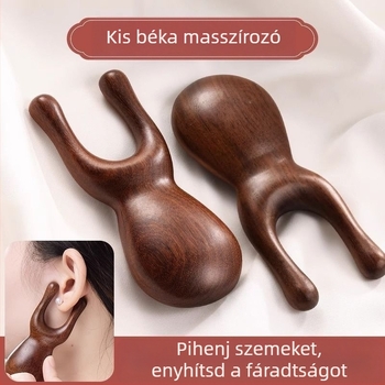 Fából készült arcmaszázs eszköz az orrnyereghez és a szemekhez – meridián tisztítás, akupont masszírozás, emelés; stílus: koreai verzió; készítés: 6141735