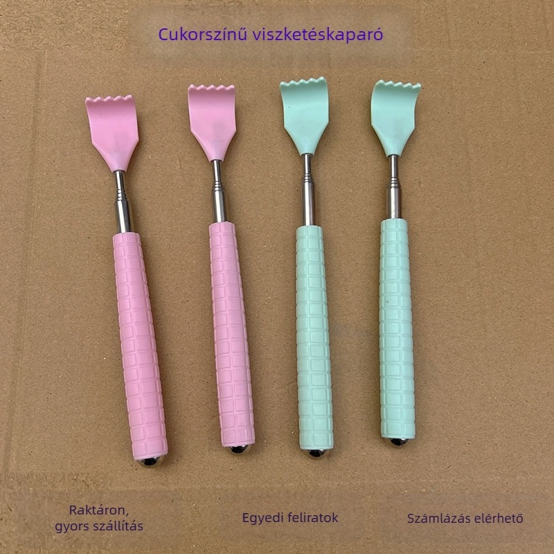 Hátsó kaparó teleszkópos dizájn, műanyag és gyanta test, enyhíti a fáradtságot