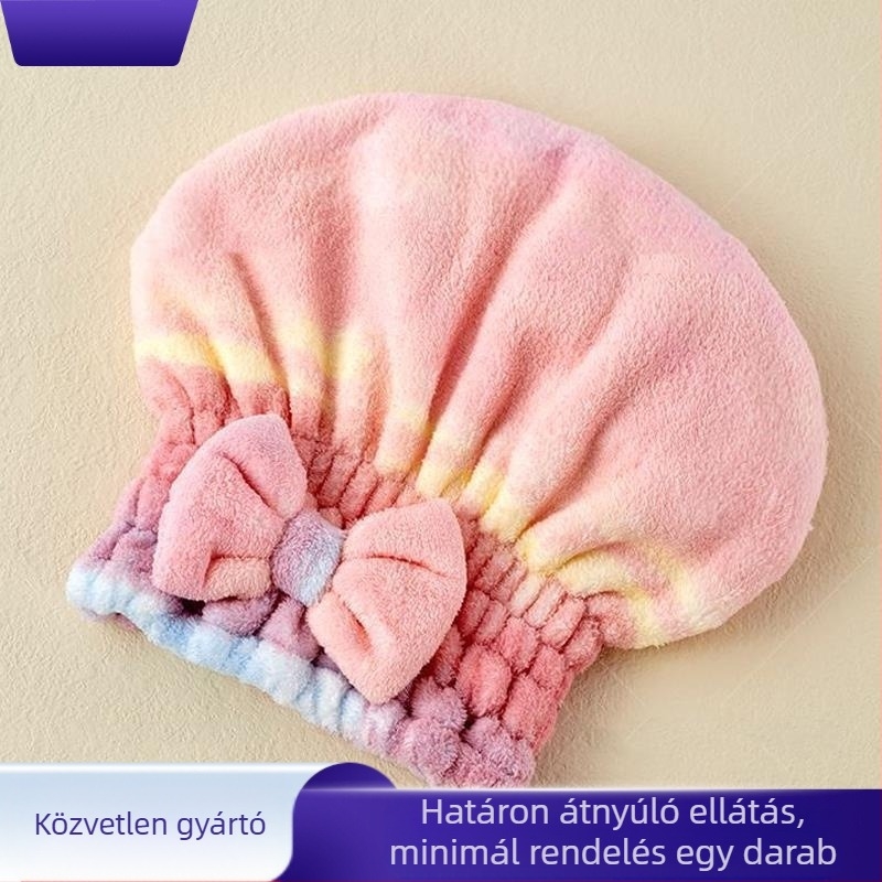 Hajszárításhoz való sapka korall plüsselből, 150D szál, hatszálas szövés, súly kevesebb mint 30 g