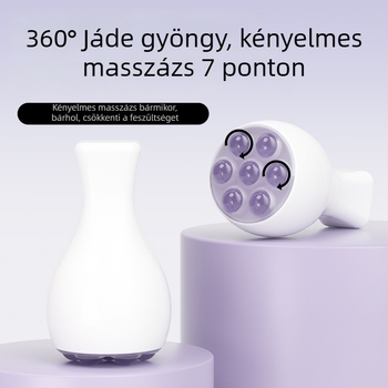 Kézzel működtethető kvarcból készült golyós arcmasszírozó és jáde arcrroller, arc és nyak, elektromos nélkül