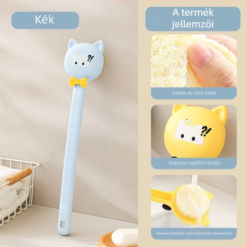 Hosszú fogantyújú zuhany- és masszázs sörtés kefé a hátra – Hongyu, Zhejiang eredetű, PP anyag, kód HY-0378