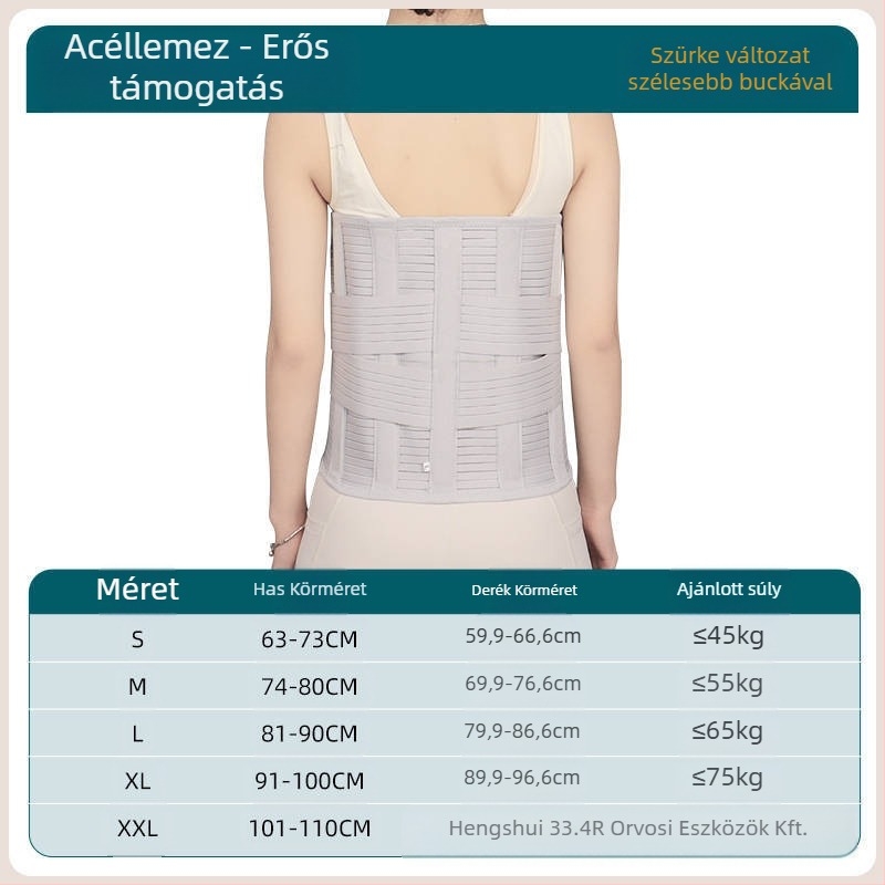 Derékvédő, lélegző anyag, univerzális használat, futáshoz, edzéshez és masszázshoz