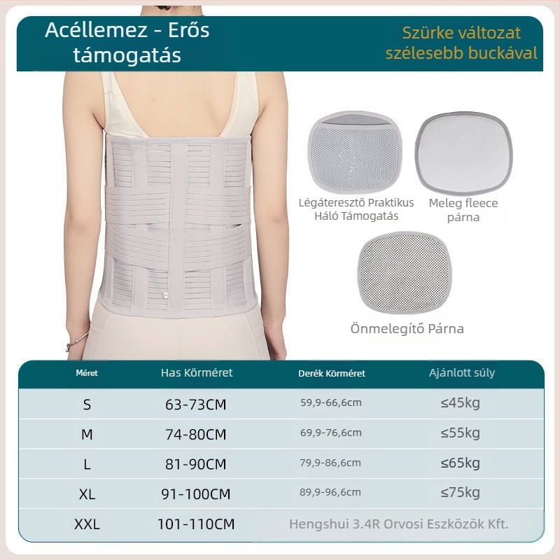 Derékvédő, lélegző anyag, univerzális használat, futáshoz, edzéshez és masszázshoz