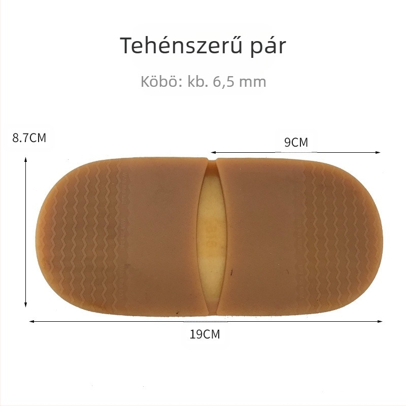 Marhacsont-gumiból készült cipősarok, Fine Ripple modell, alkalmas bőr cipőkhöz, szandálokhoz, mindennapi cipőkhöz, meleg cipőkhöz, vászon cipőkhöz, munkás cipőkhöz