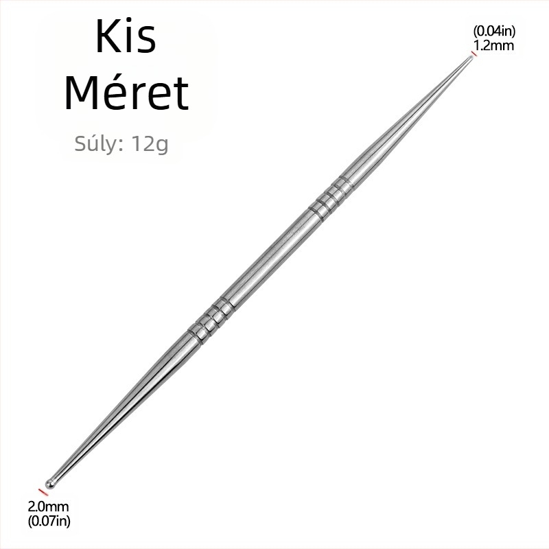 Rozsdamentes acél agyagvéső eszköz – részletekhez, precíziós hegy, alkalmas lágy agyagra, kő- és polimer agyagra