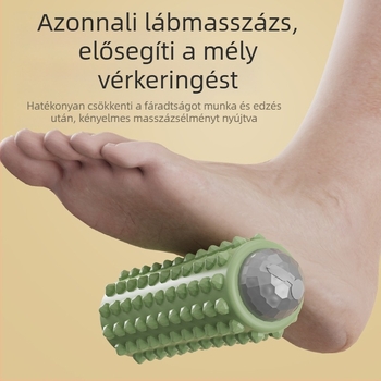 Elektromos masszázs rúd fitneszhez és jóga, USB tápegység, mechanikus vezérlés, folyamatosan változó sebesség, 4 kerek masszázs fej, forma: téglalap-trapéz formájú, fej, nyak, derék és csípő számára.