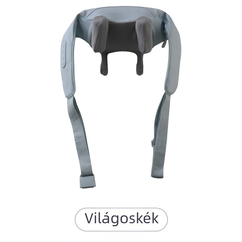 SL-Z9 újratölthető nyak- és vállmasszírozó, 6 fejjel, forró kompresszió, infravörös terápia és időzítő