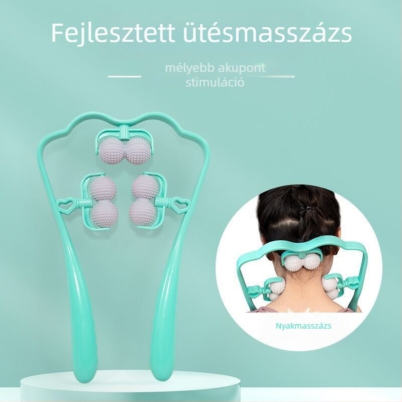 Kézi nyak- és hátmasszírozó 6 műanyag vákuumos csészével